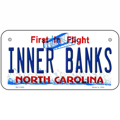 Inner Banks North Carolina Novelty License Plate 6" x 3" (BP)