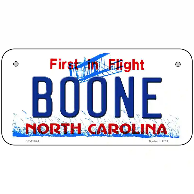 Boone North Carolina Novelty License Plate 6" x 3" (BP)