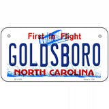 Goldsboro North Carolina Novelty License Plate 6" x 3" (BP)