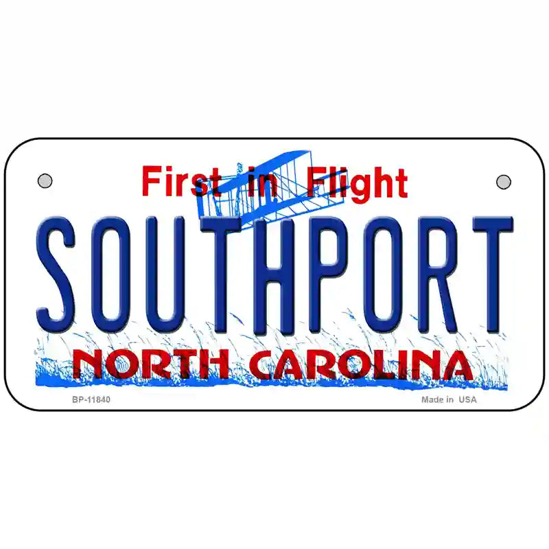 Southport North Carolina Novelty License Plate 6" x 3" (BP)