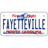 Fayetteville North Carolina Novelty License Plate 6" x 3" (BP)