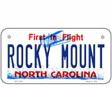 Rocky Mount North Carolina Novelty License Plate 6" x 3" (BP)