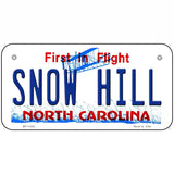 Snow Hill North Carolina Novelty License Plate 6" x 3" (BP)