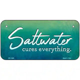 Saltwater Cures Everything Novelty Metal License Plate 6" x 3" (BP)