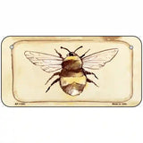 Bumble Bee Watercolor Novelty Metal License Plate 6" x 3" (BP)