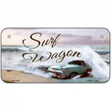 Surf Wagon Novelty Metal License Plate 6" x 3" (BP)