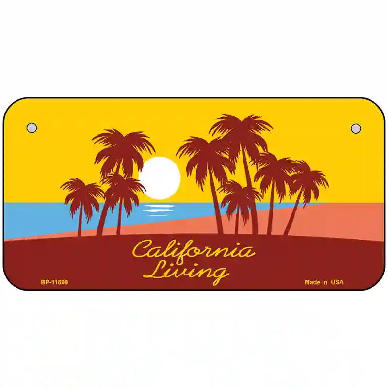 California Living Novelty Metal License Plate 6" x 3" (BP)