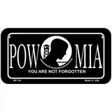 POW-MIA Novelty Metal License 6" x 3" (BP)