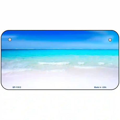 Beach Scene Novelty Metal License Plate 6" x 3" (BP)