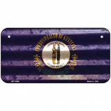 Kentucky Corrugated Flag Novelty License Plate 6" x 3" (BP)