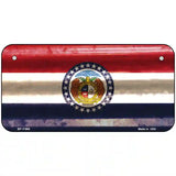 Missouri Corrugated Flag Novelty License Plate 6" x 3" (BP)