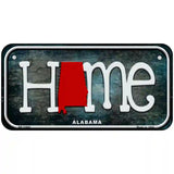 Alabama Home State Outline Novelty License Plate 6" x 3" (BP)