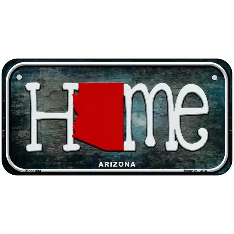 Arizona Home State Outline Novelty License Plate 6" x 3" (BP)