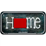 Colorado Home State Outline Novelty License Plate 6" x 3" (BP)