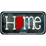 Indiana Home State Outline Novelty License Plate 6" x 3" (BP)