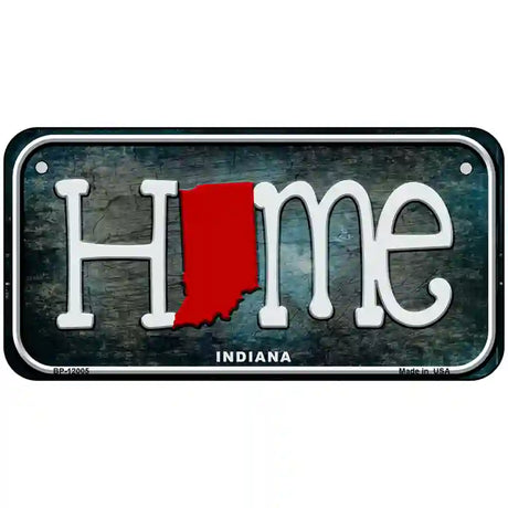 Indiana Home State Outline Novelty License Plate 6" x 3" (BP)