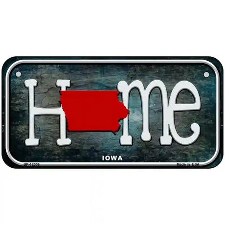 Iowa Home State Outline Novelty License Plate 6" x 3" (BP)