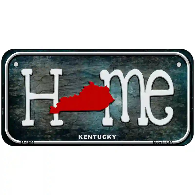 Kentucky Home State Outline Novelty License Plate 6" x 3" (BP)