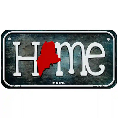 Maine Home State Outline Novelty License Plate 6" x 3" (BP)