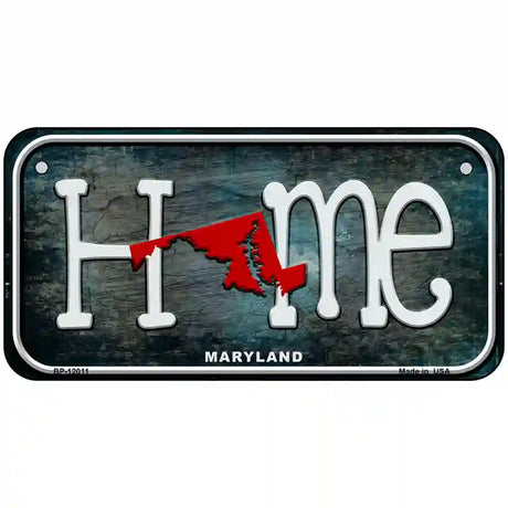 Maryland Home State Outline Novelty License Plate 6" x 3" (BP)