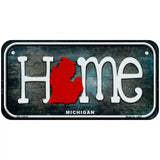 Michigan Home State Outline Novelty License Plate 6" x 3" (BP)