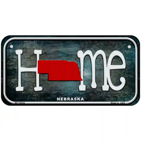 Nebraska Home State Outline Novelty License Plate 6" x 3" (BP)