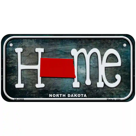 North Dakota Home State Outline Novelty License Plate 6" x 3" (BP)