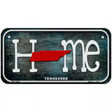 Tennessee Home State Outline Novelty License Plate 6" x 3" (BP)