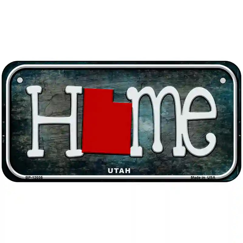 Utah Home State Outline Novelty License Plate 6" x 3" (BP)