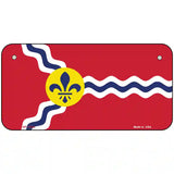 St. Louis State Flag Missouri Novelty Metal License Plate 6" x 3" (BP)