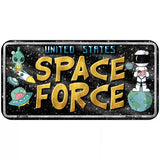 Space Force Novelty Metal License Plate 6" x 3" (BP)