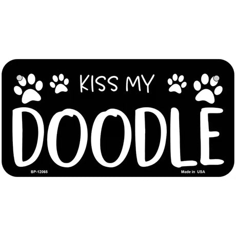 Kiss My  Novelty Metal License Plate 6" x 3" (BP)