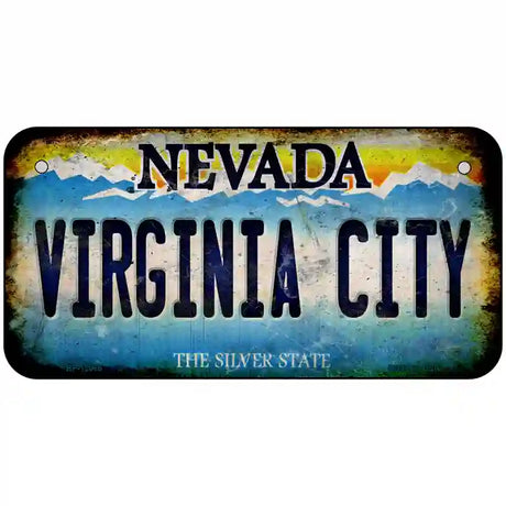 Nevada Virginia City Novelty Metal License Plate 6" x 3" (BP)