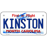 Kinston North Carolina State Novelty Metal License Plate 6" x 3" (BP)