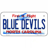 Blue Devils North Carolina State Novelty Metal License Plate 6" x 3" (BP)