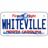 Whiteville North Carolina State Novelty Metal License Plate 6" x 3" (BP)