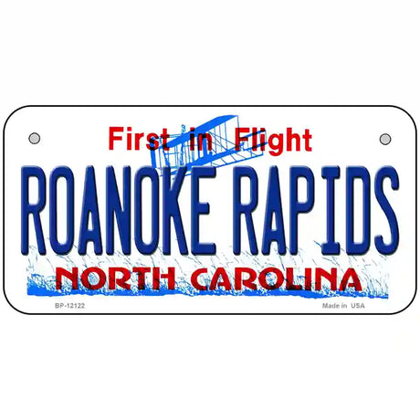 Roanoke Rapids North Carolina State Novelty Metal License Plate 6" x 3" (BP)