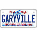 Garyville North Carolina State Novelty Metal License Plate 6" x 3" (BP)