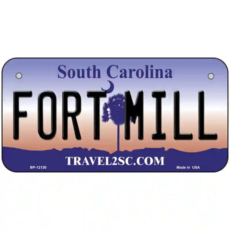 Fort Mill South Carolina State Novelty Metal License Plate LP-12130 6" x 3" (BP)