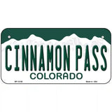 Cinnamon Pass Colorado Novelty Metal License Plate 6" x 3" (BP)