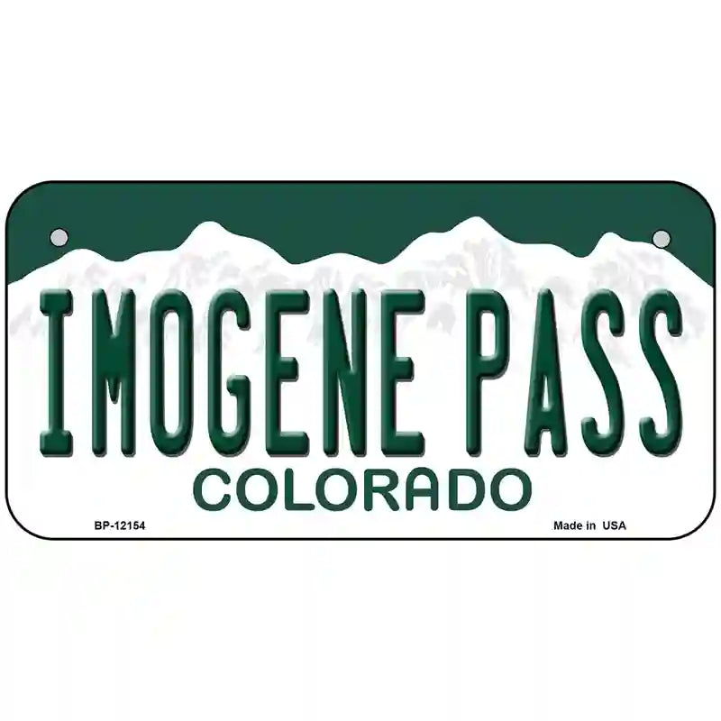 Imogene Pass Colorado Novelty Metal License Plate 6" x 3" (BP)