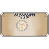 Mississippi Great Seal Blank Novelty Metal License Plate 6" x 3" (BP)