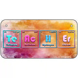 Teacher Periodic Table Novelty Metal License Plate 6" x 3" (BP)