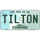 Tilton New Hampshire Novelty Metal License Plate 6" x 3" (BP)