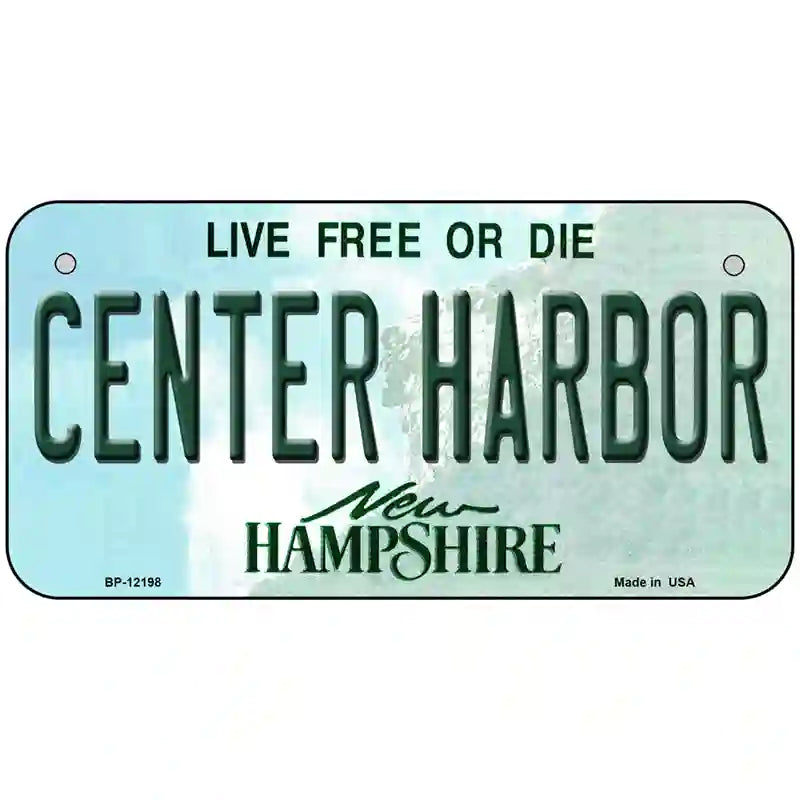 Center Harbor New Hampshire Novelty Metal License Plate 6" x 3" (BP)