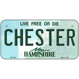 Chester New Hampshire Novelty Metal License Plate 6" x 3" (BP)