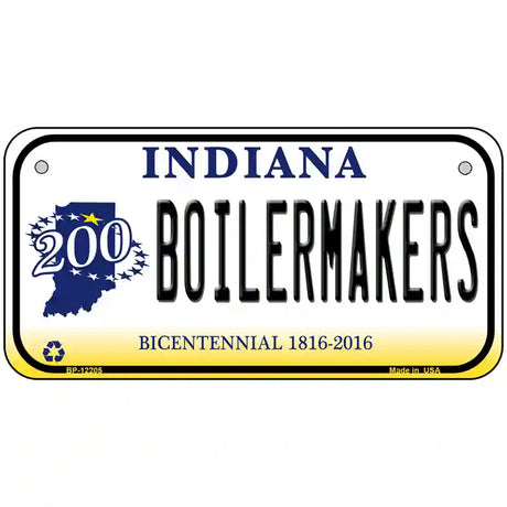 Boilermakers Indiana Novelty Metal License Plate 6" x 3" (BP)