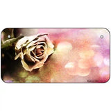 Watercolor Rose Novelty Metal License Plate 6" x 3" (BP)