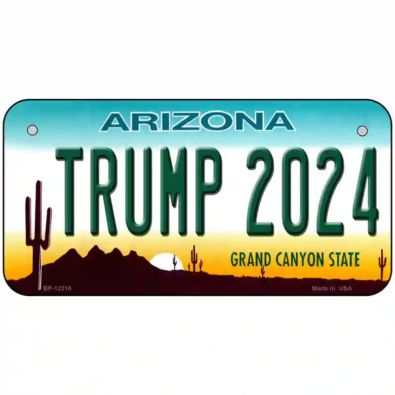 Trump 2024 Arizona Novelty Metal License Plate