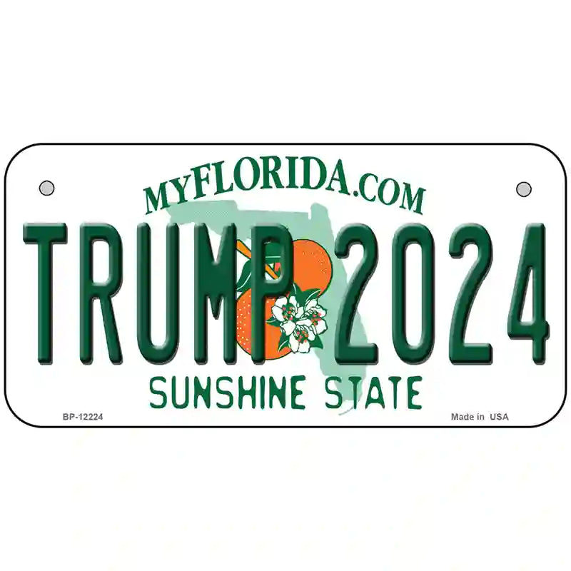 Trump 2024 Florida Novelty Metal License Plate